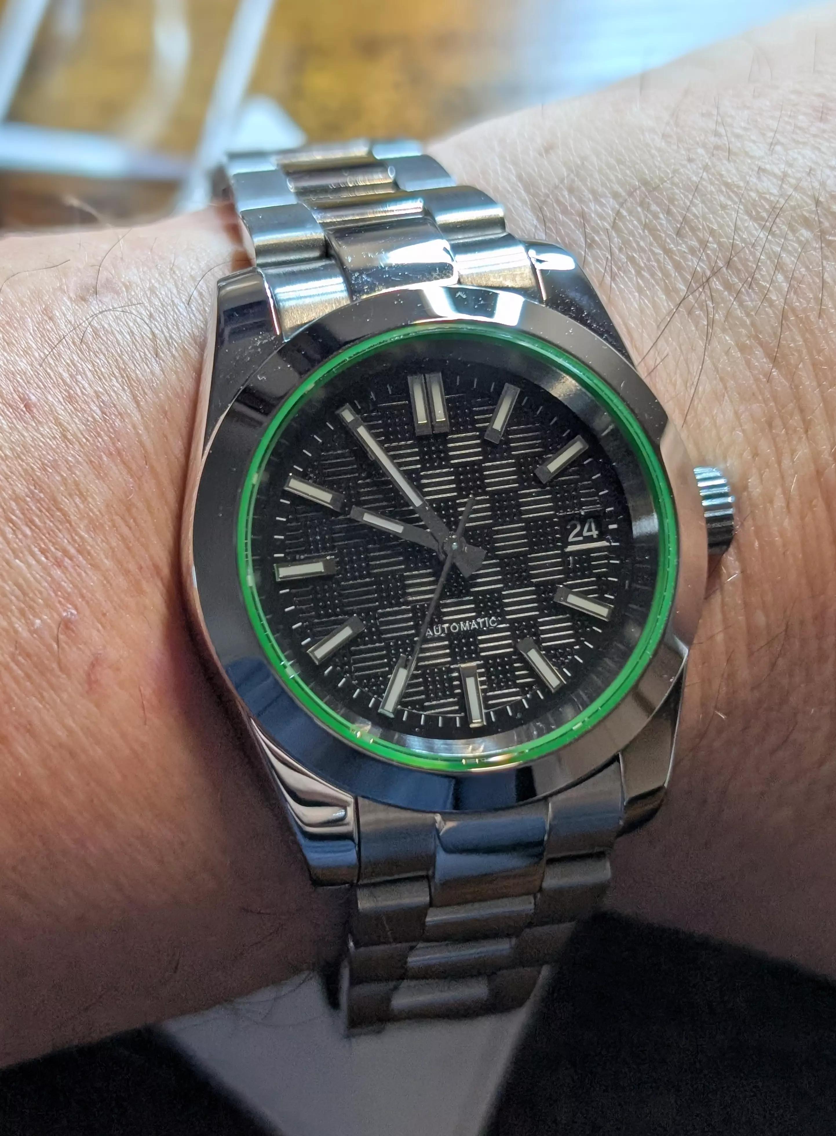 Variante 2 - grün, Zifferblatt